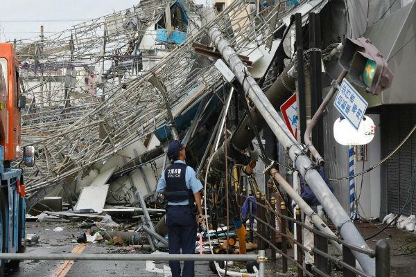 طوفان جبی در ژاپن جان 10 نفر را گرفت