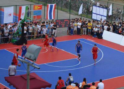 پیروزی تیم بسکتبال سه نفره ایران برابر اندونزی
