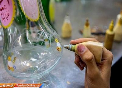 افتتاح یک کارگاه نقاشی روی شیشه در شهریار